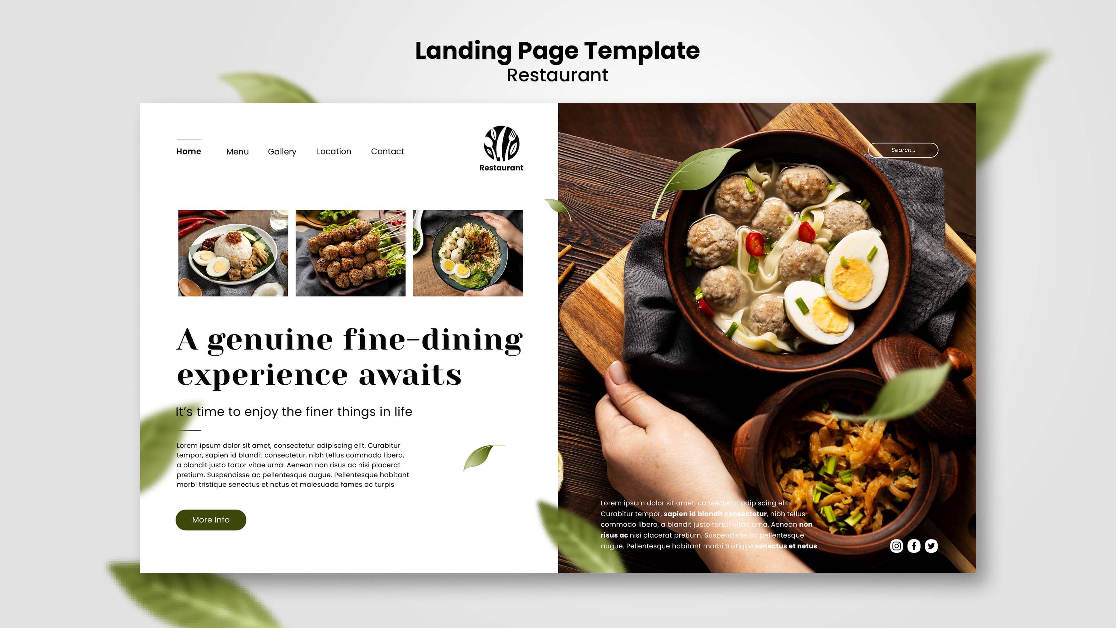 Restaurant Website Demo